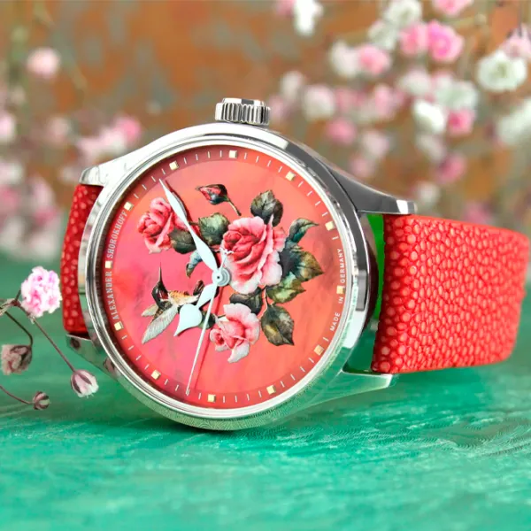 Ceas de mână pentru femei Alexander Shorokhoff AS.LA01-CBR2 Mecanic / 39 mm photo 2