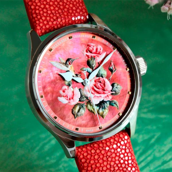 Ceas de mână pentru femei Alexander Shorokhoff AS.LA01-CBR2 Mecanic / 39 mm photo 3