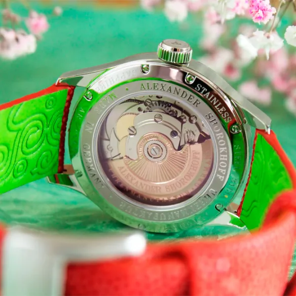 Ceas de mână pentru femei Alexander Shorokhoff AS.LA01-CBR2 Mecanic / 39 mm photo 4