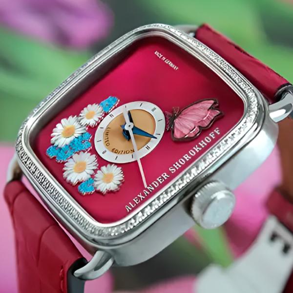 Ceas de mână pentru femei Alexander Shorokhoff AS.AP.SOM2D Mecanic / 36 x 36 мм photo 6