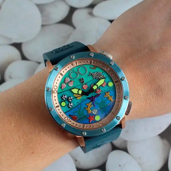 Ceas de mână pentru bărbați Alexander Shorokhoff AS.DD06-TB Mecanic / 45 mm photo 2