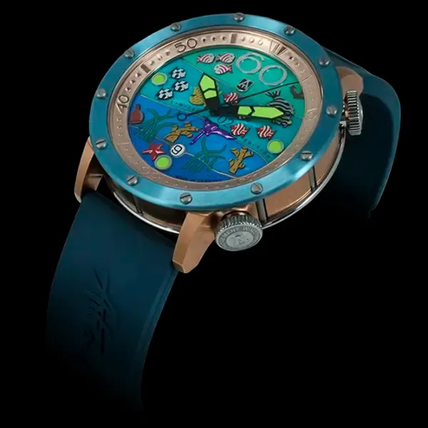 Ceas de mână pentru bărbați Alexander Shorokhoff AS.DD06-TB Mecanic / 45 mm photo 4