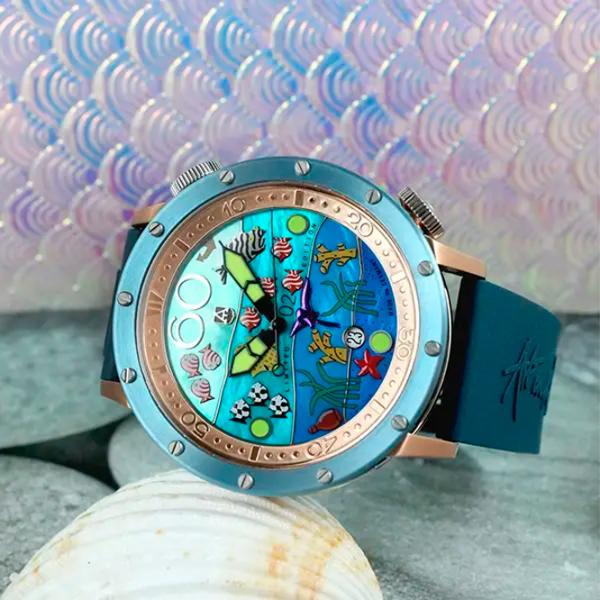 Ceas de mână pentru bărbați Alexander Shorokhoff AS.DD06-TB Mecanic / 45 mm photo 6