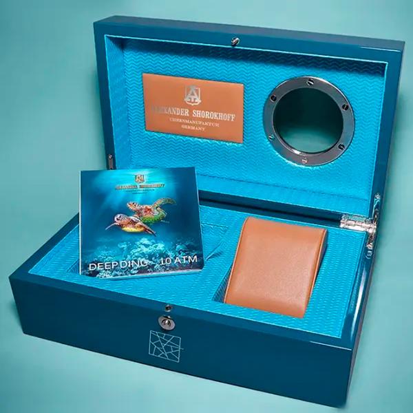 Ceas de mână pentru bărbați Alexander Shorokhoff AS.DD06-TB Mecanic / 45 mm photo 7