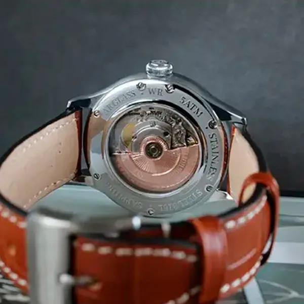 Ceas de mână pentru bărbați Alexander Shorokhoff AS.EMO2-1 Mecanic / 42 mm photo 2