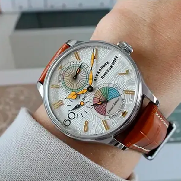 Ceas de mână pentru bărbați Alexander Shorokhoff AS.EMO2-1 Mecanic / 42 mm photo 3