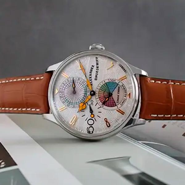 Ceas de mână pentru bărbați Alexander Shorokhoff AS.EMO2-1 Mecanic / 42 mm photo 4