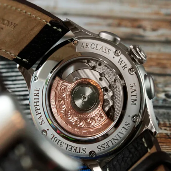 Ceas de mână pentru bărbați Alexander Shorokhoff AS.EMO1-1 Mecanic / 42 mm photo 2