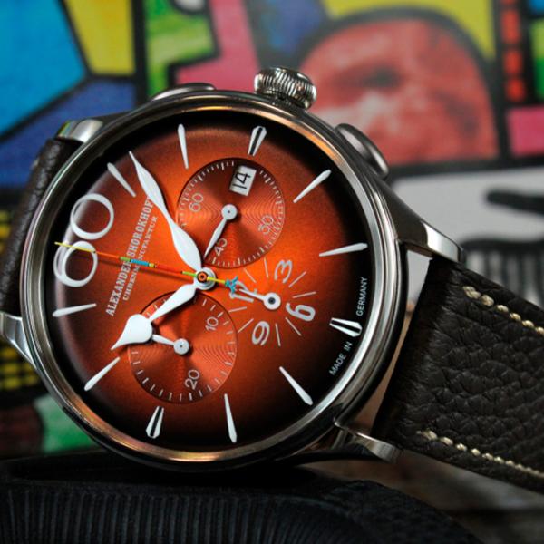 Ceas de mână pentru bărbați Alexander Shorokhoff AS.EMO1-1 Mecanic / 42 mm photo 6