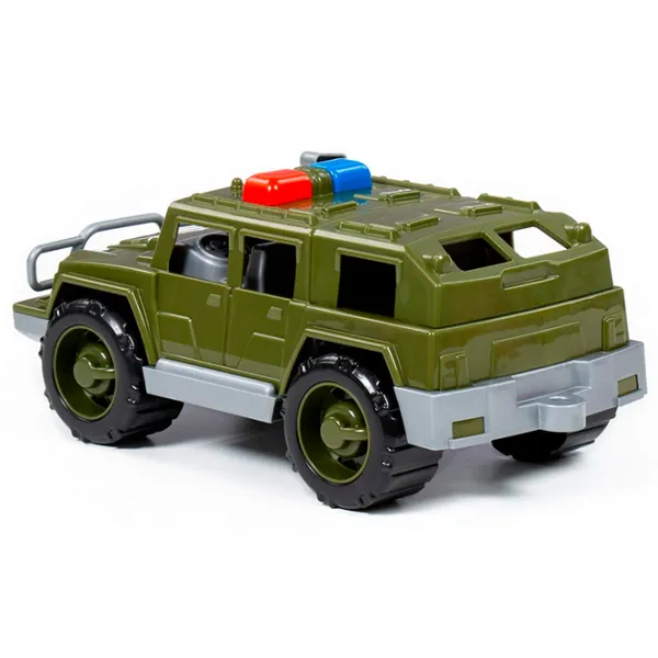 Mașină POLESIE Defender military patrol jeep 63663  / / Gray Green photo 2