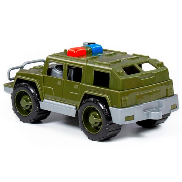 Mașină POLESIE Defender military patrol jeep 63663  / / Gray Green photo 2