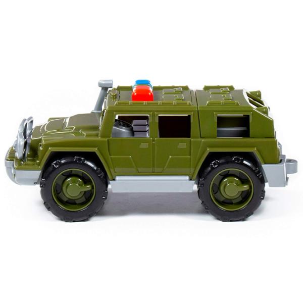 Mașină POLESIE Defender military patrol jeep 63663  / / Gray Green photo 3