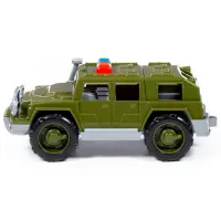 Mașină POLESIE Defender military patrol jeep 63663 / / Gray Green photo 3