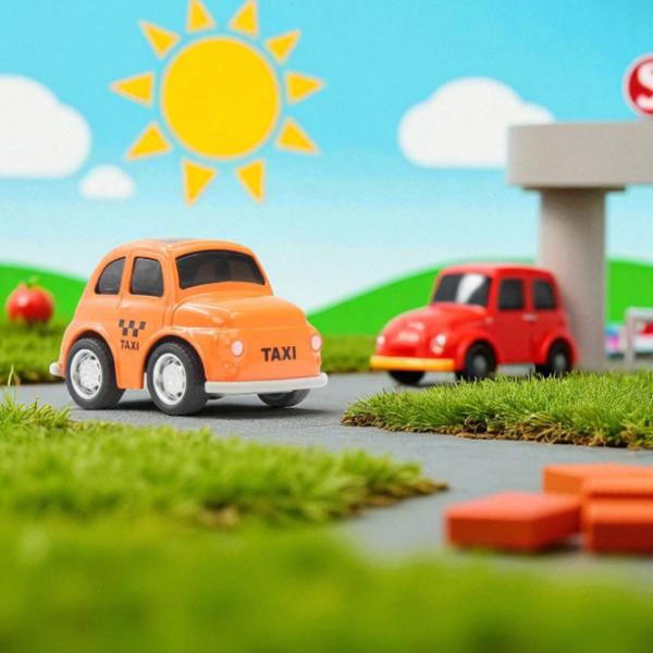 Mașină Premaman Pull Back Car   / / Gray Orange photo 4