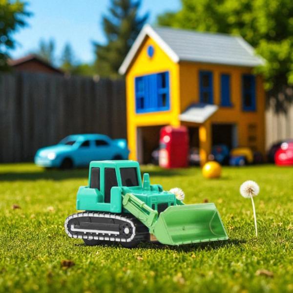 Buldozer Premaman Pull Back Car   / / Gray Turcuaz photo 5