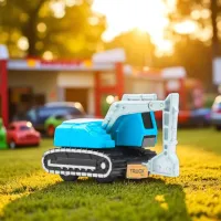 Кран Premaman Pull Back Car / / Серый Синий photo 2