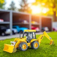 Tractor Linda 36580 / / Black Yellow photo 3