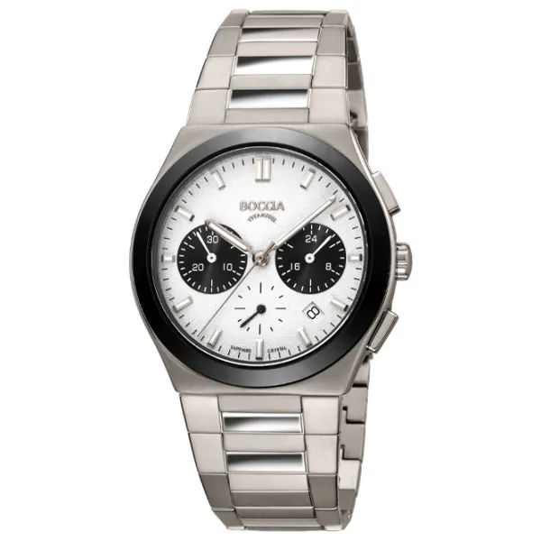 Ceas de mână pentru bărbați Boccia 3736-01 Cuarț / 39 mm photo 1