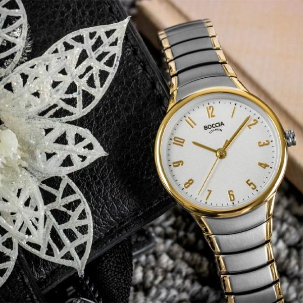 Ceas de mână pentru femei Boccia 3319-02 Cuarț / 28 mm photo 5
