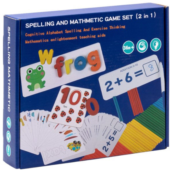 Joc educativ Insportline Spelling and Mathematical Game Set 3+/ Dezvoltare photo 1