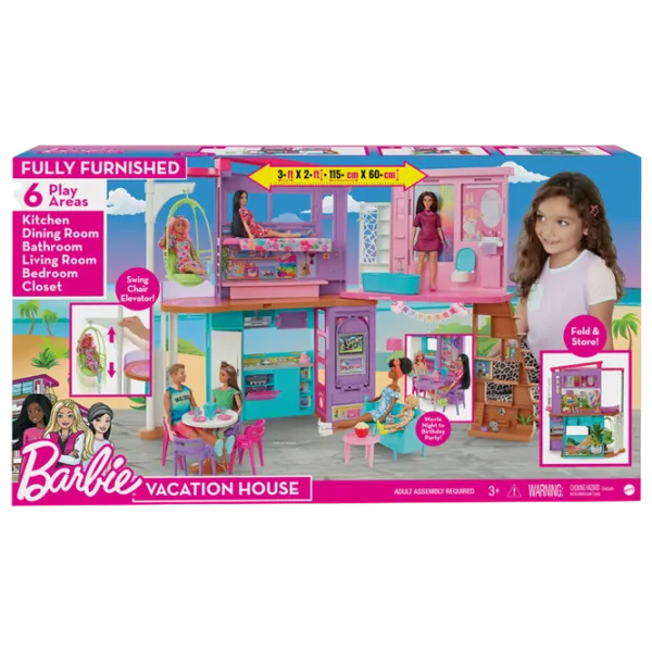 Căsuță pentru păpuși Barbie Malibu HCD50  căsuță / 3+ photo 3
