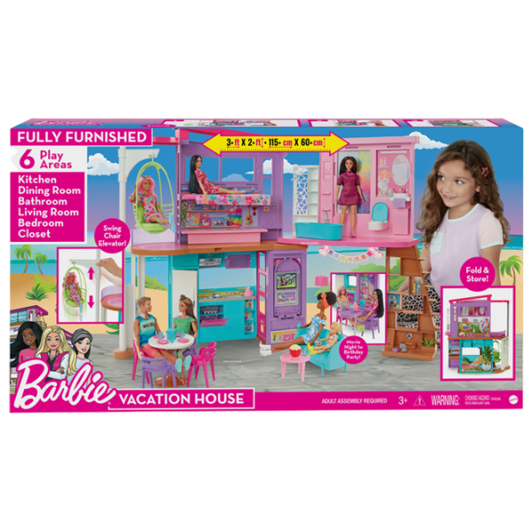 Căsuță pentru păpuși Barbie Malibu HCD50  căsuță / 3+ photo 3