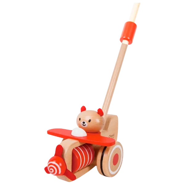 Игрушка каталка Classic World Airplane 10506 12+ / Коричневый photo 1