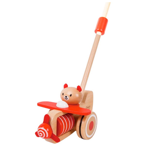 Игрушка каталка Classic World Airplane 10506 12+ / Коричневый photo 1