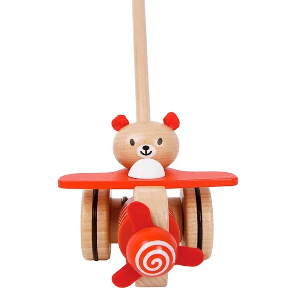 Игрушка каталка Classic World Airplane 10506 12+ / Коричневый photo 3