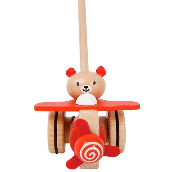 Игрушка каталка Classic World Airplane 10506 12+ / Коричневый photo 3