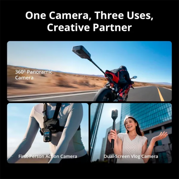 Cameră action DJI Osmo 360 Adventure Combo 30.72 MP / 1950 mAh / Black photo 7