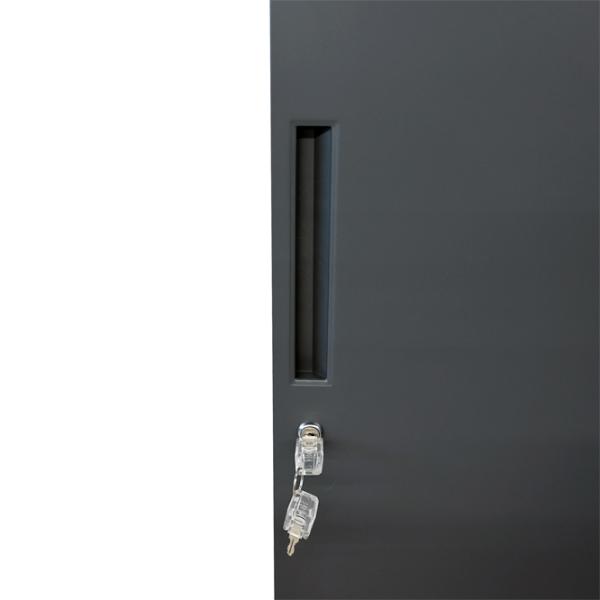 Шкаф с полками DecoPrim Doral 109 x 90 x 40см / Металл / Серый  photo 7