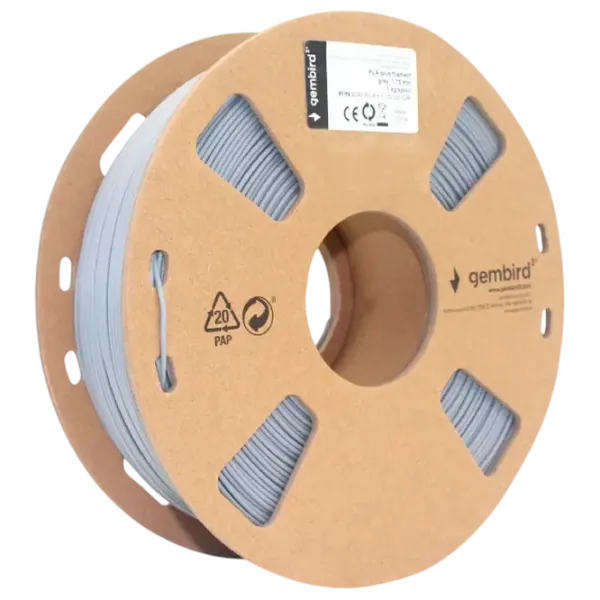 Filament Gembird 3DP-PLA+1.75-02-GR Grey photo 2
