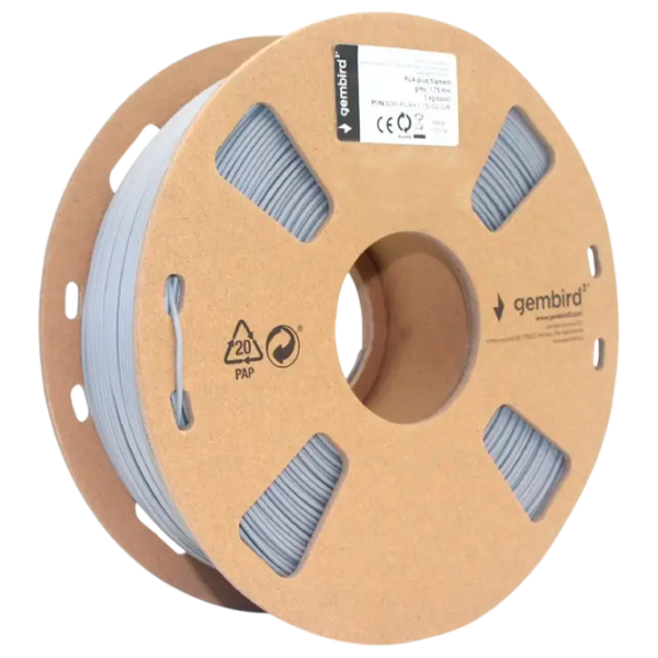 Filament Gembird 3DP-PLA+1.75-02-GR Grey photo 2
