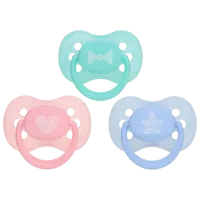 Suzetă cu tetina simetrică Canpol PasteLove 22/416 Unisex / 0 luni - 6 luni / Silicon / Multicolor