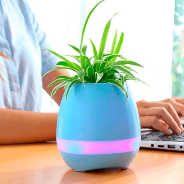 Умный цветочный горшок Helmet Music Flowerpot 5 Вт/ Синий photo 7