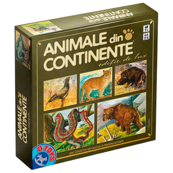 Joc educativ D-TOYS Animale din continente 3+/ Dezvoltare photo 1