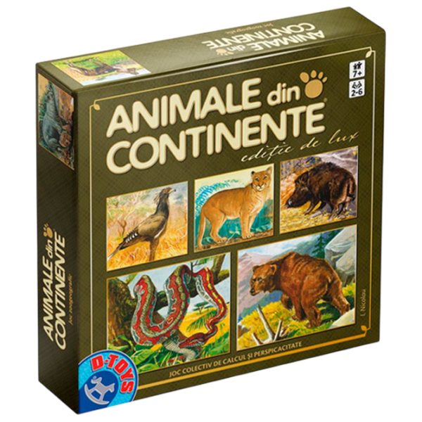 Joc educativ D-TOYS Animale din continente 3+/ Dezvoltare photo 1