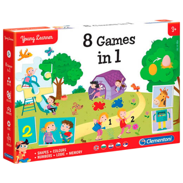 Joc de masă Clementoni 8 Games in 1 3+/ Strategie photo 1