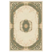 Covor Covoare Ungheni Premium Beige Green / Lână