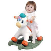 Jucărie balansoar Hola Toys Unicorn 1.5 ani - / White photo 2