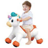 Jucărie balansoar Hola Toys Unicorn 1.5 ani - / White photo 3