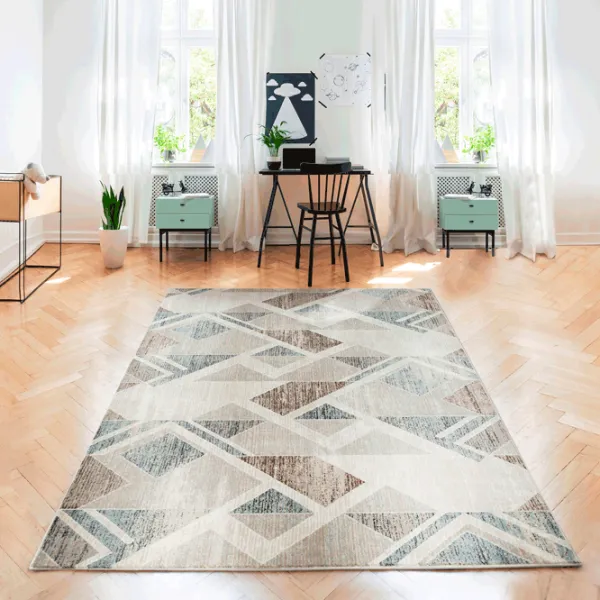 Ковер Covoare Ungheni Delta Brown Blue / Полипропилен photo 4 Ковер Covoare Ungheni Delta Brown Blue / Полипропилен photo 4