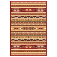 Covor Covoare Ungheni Atlas Red Beige / Polipropilenă