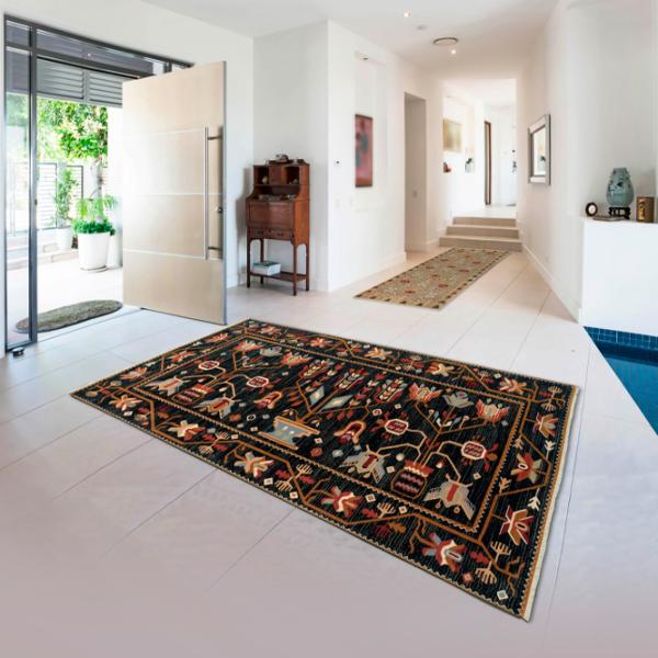 Covor Covoare Ungheni Basarabia Black Beige / Lână photo 5