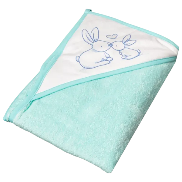 Детское полотенце Tega Baby Bunny 100 x 100 см / Хлопок / Зеленый photo 1