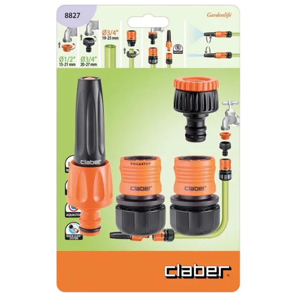 Соединители с насадкой Claber 8827000 1 / Пластик photo 1