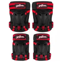 Apărătoare pentru mâini și picioare Seven Spider-Man Black / Nailon / Copii