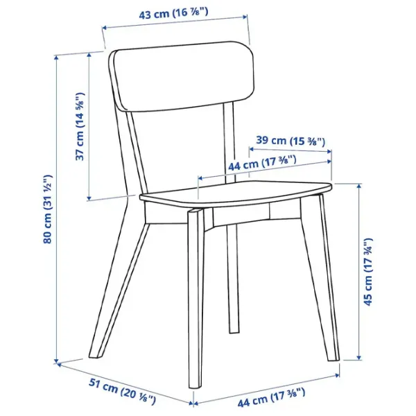 Set masă și scaune Ikea Skansnas/Lisabo Dreptunghiulară / PAL / Beige photo 9