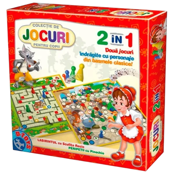 Joc de masă D-TOYS Pinocchio-Scufița  3+/ Strategie photo 1